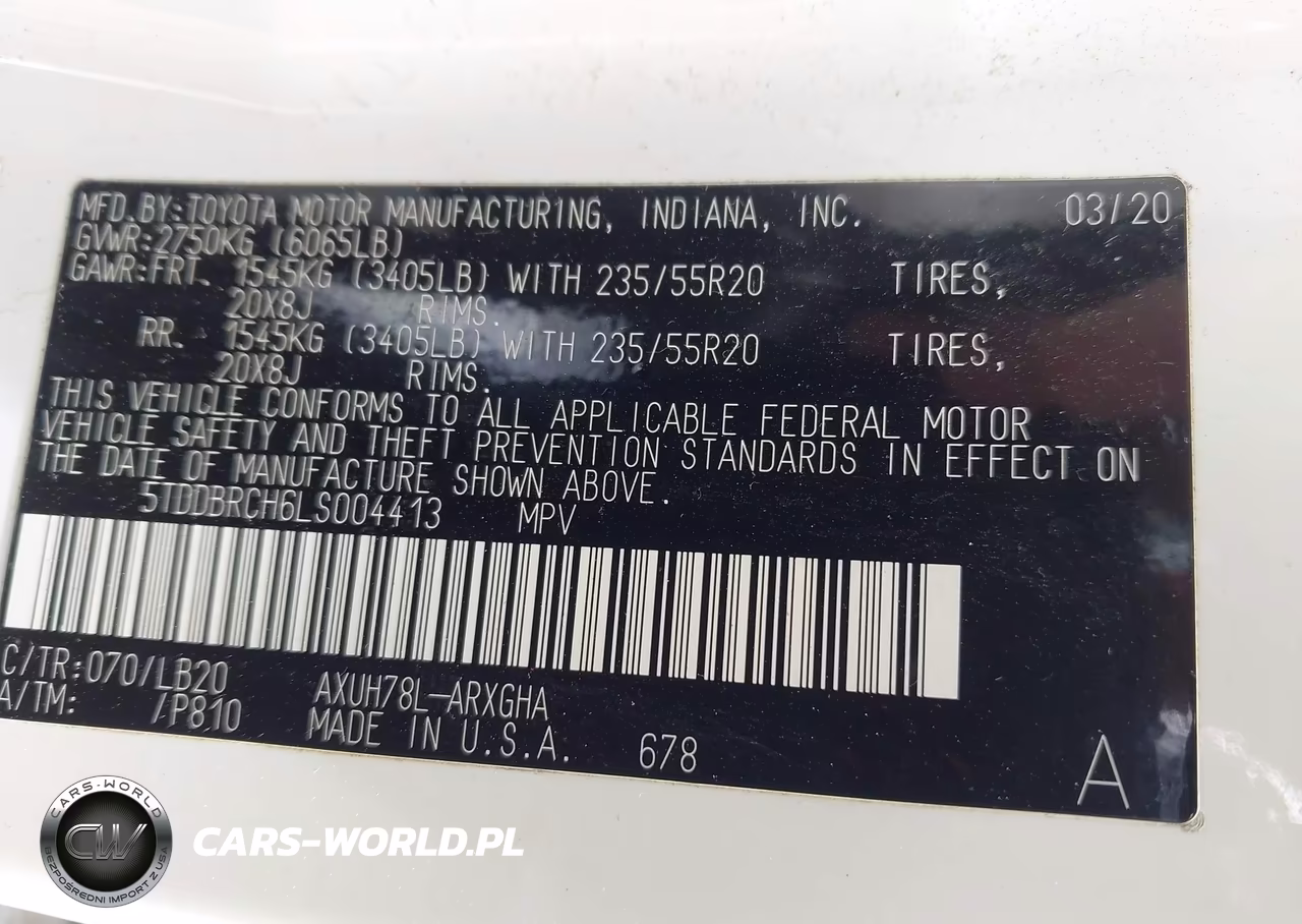 2020 Toyota Highlander Hybrid Limited VIN:5TDDBRCH6LS004413 - 9