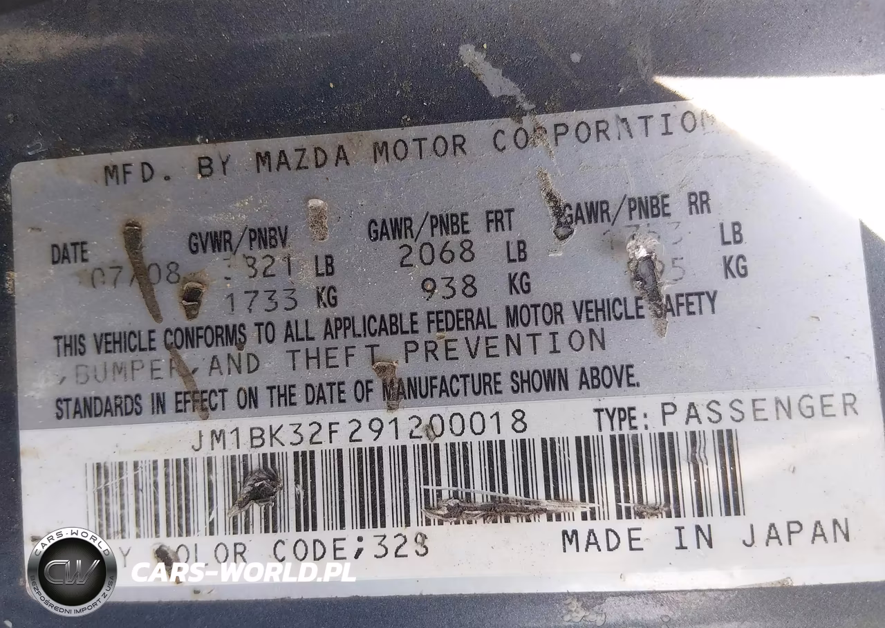 2009 Mazda Mazda3 I Sport VIN:JM1BK32F291200018 - 9
