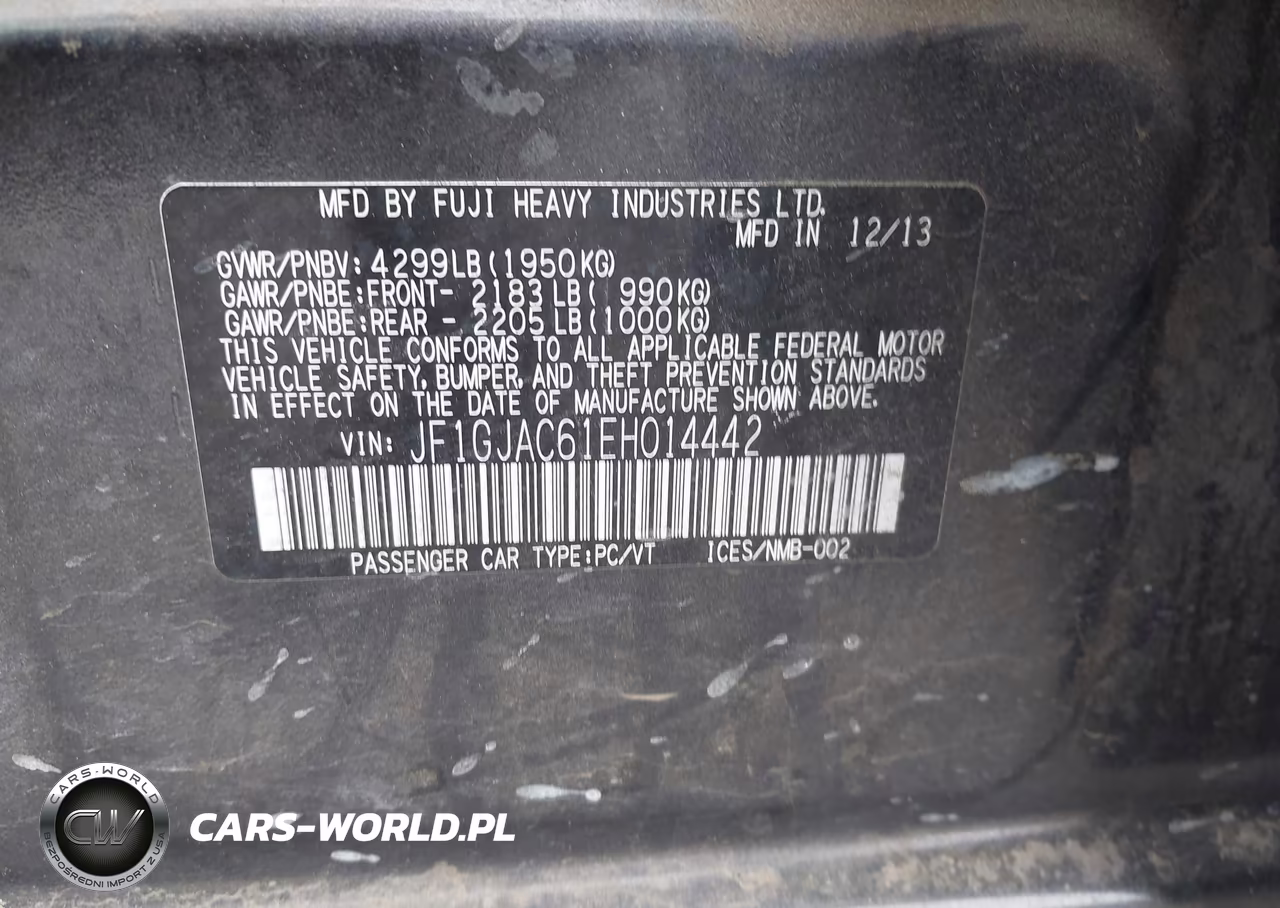2014 Subaru Impreza 2.0I Premium VIN:JF1GJAC61EH014442 - 9