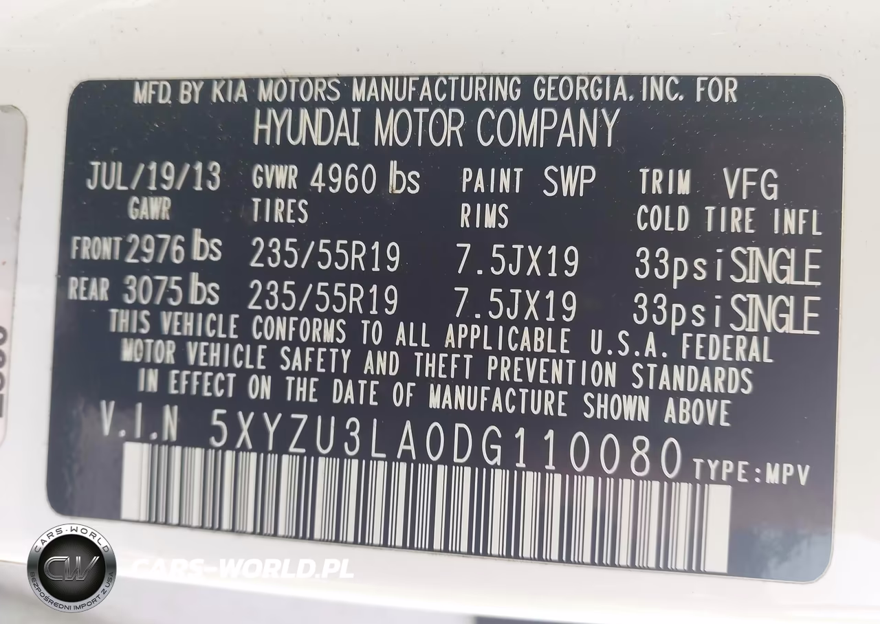 2013 Hyundai Santa Fe Sport 2.0T VIN:5XYZU3LA0DG110080 - 9