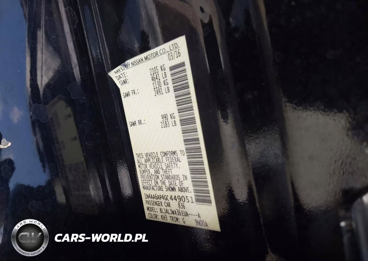 2016 Nissan Maxima 3.5 Sv VIN:1N4AA6AP4GC449051 - 9