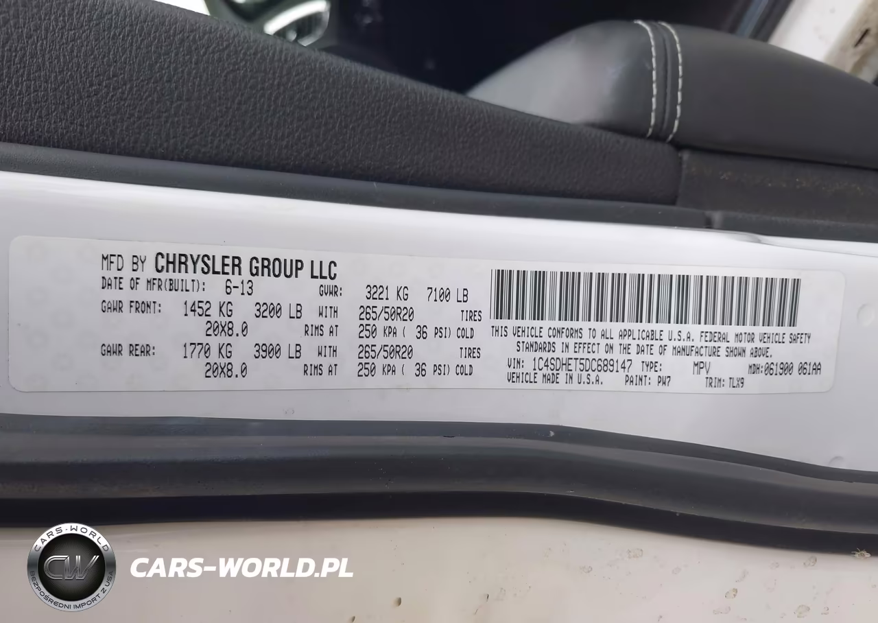 2013 Dodge Durango Citadel VIN:1C4SDHET5DC689147 - 9