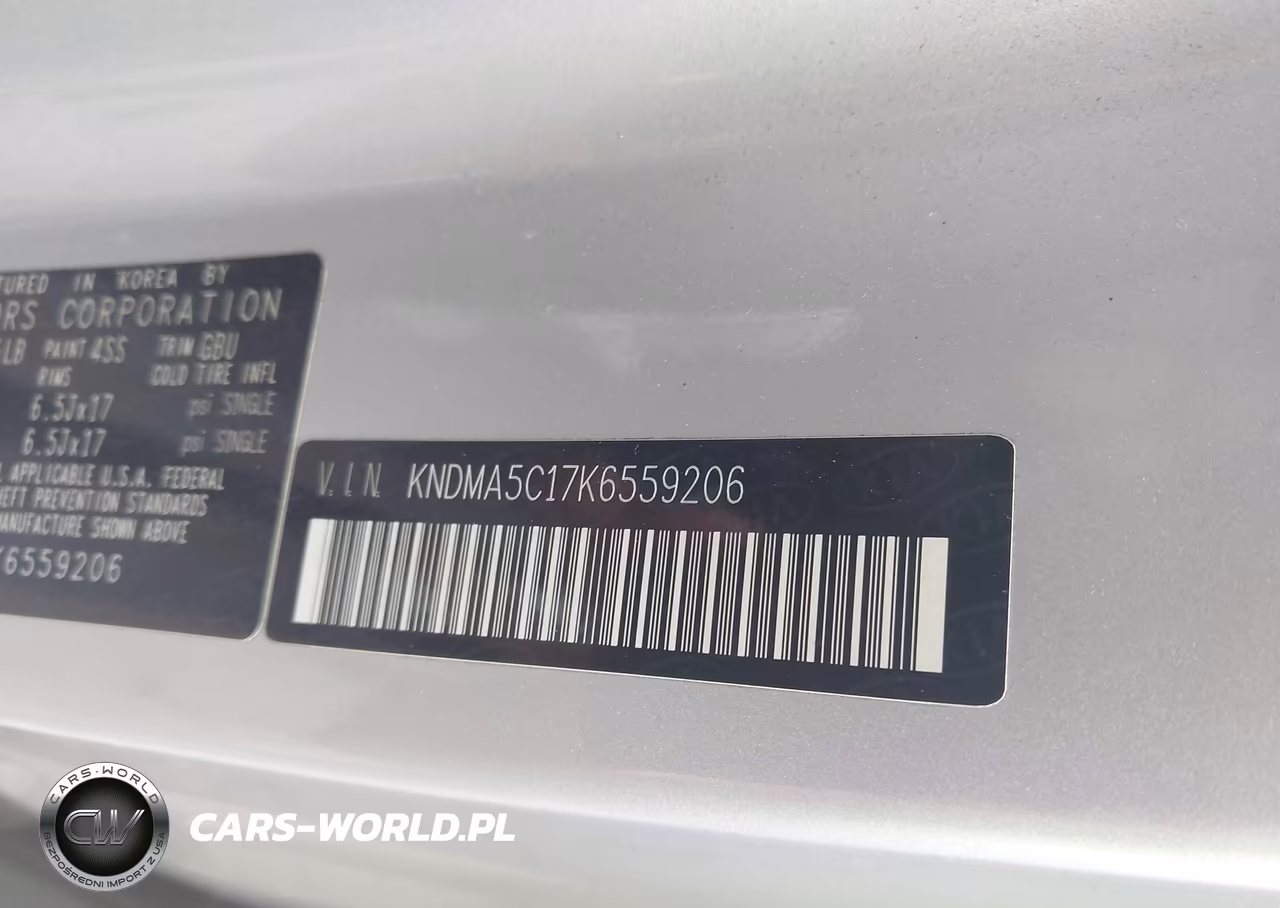 2019 Kia Sedona L VIN:KNDMA5C17K6559206 - 9