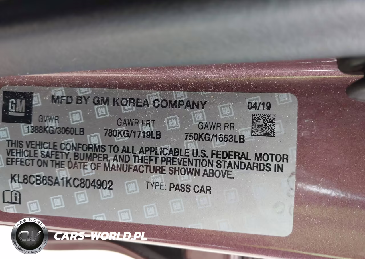2019 Chevrolet Spark Ls Cvt VIN:KL8CB6SA1KC804902 - 9