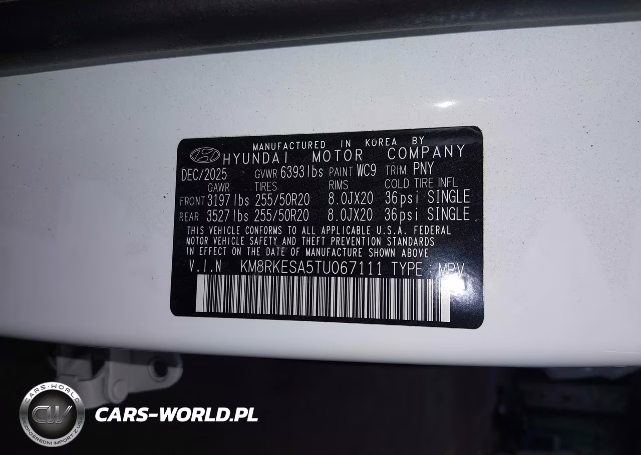2026 Hyundai Palisade Hev Limited VIN:KM8RKESA5TU067111 - 9
