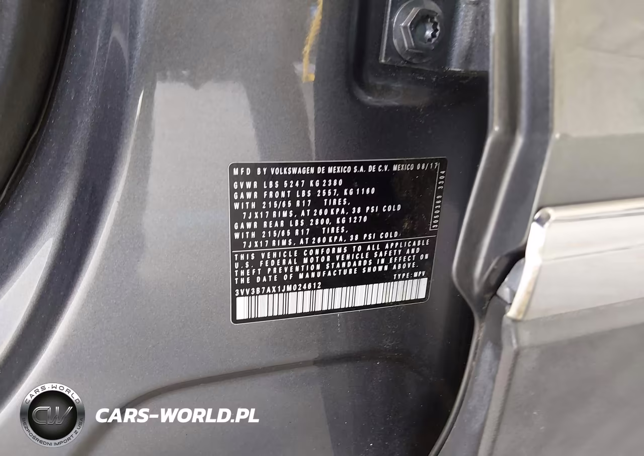 2018 Volkswagen Tiguan 2.0T Se-2.0T Sel VIN:3VV3B7AX1JM024612 - 9