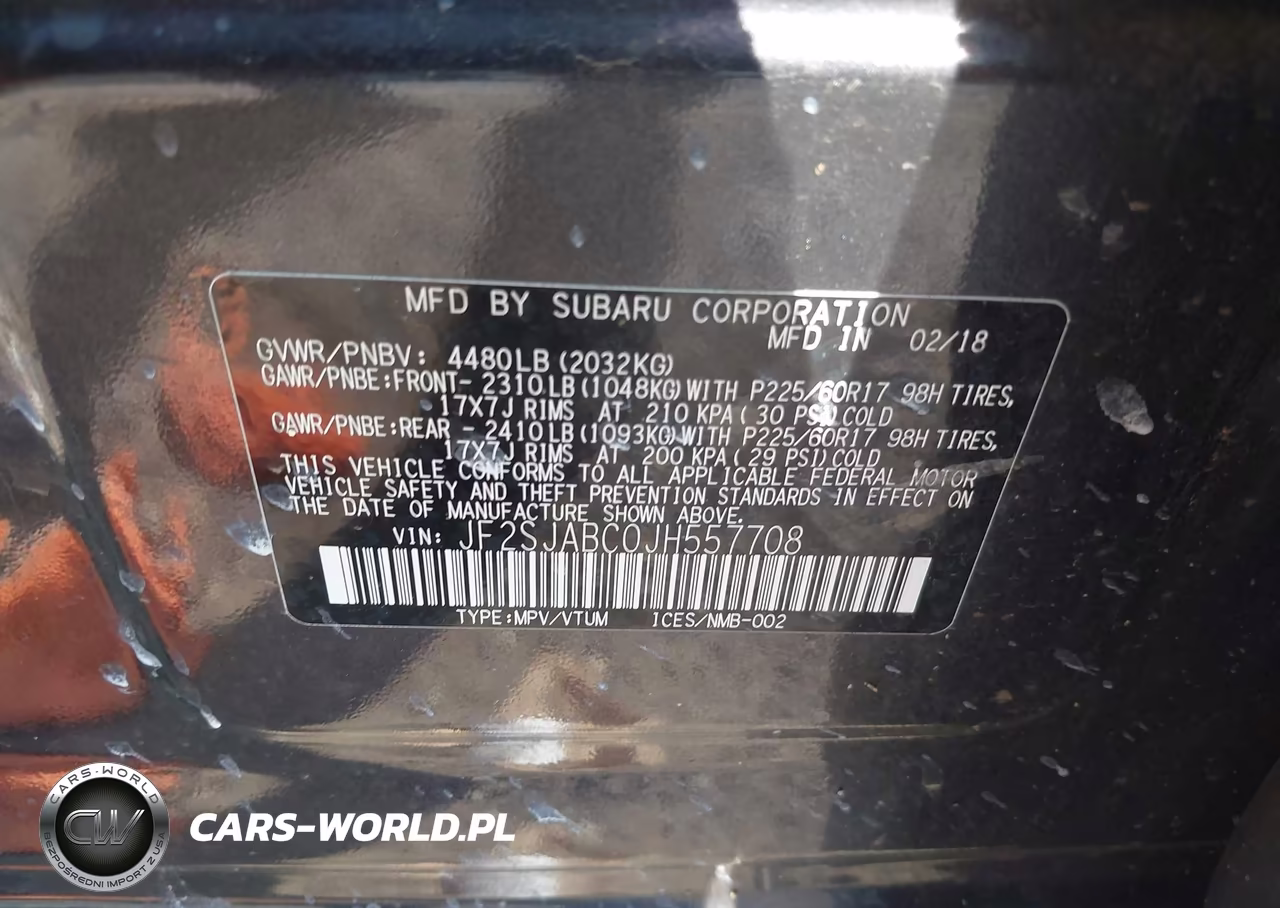 2018 Subaru Forester 2.5I VIN:JF2SJABC0JH557708 - 9