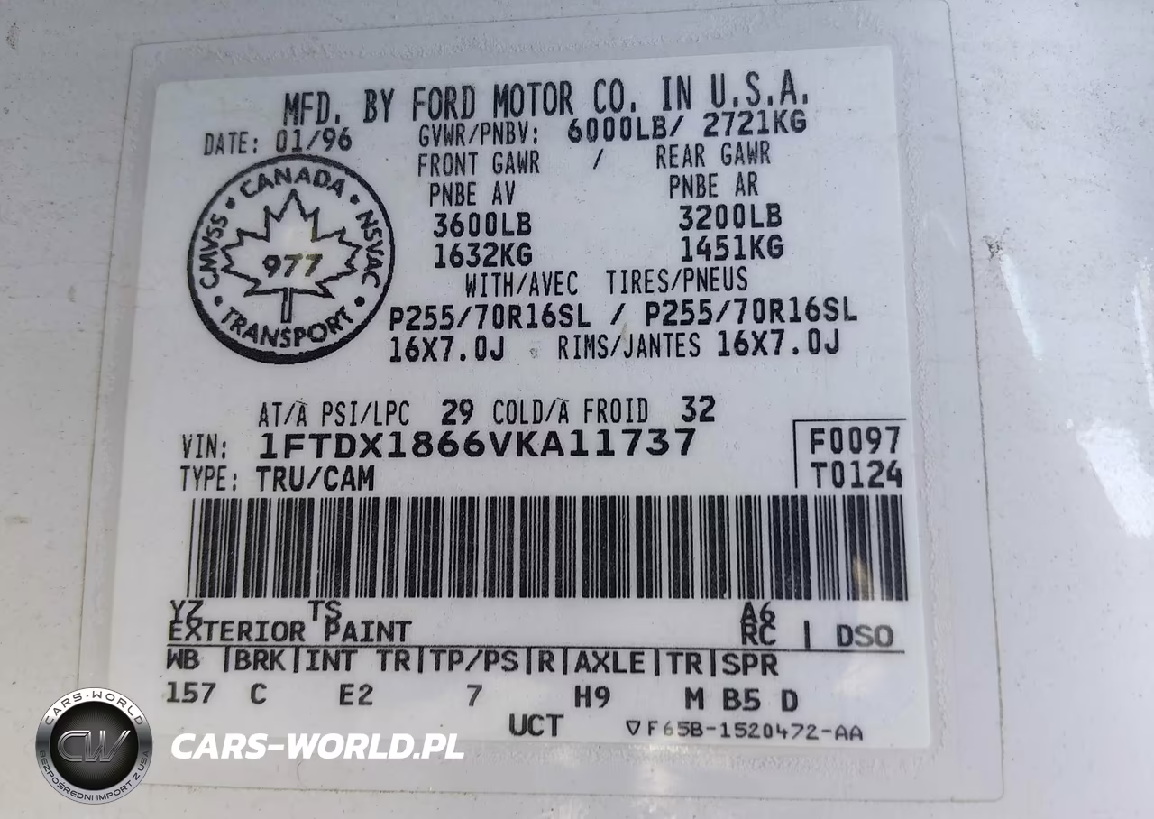 1997 Ford F-150 Lariat-Xl-Xlt VIN:1FTDX1866VKA11737 - 9