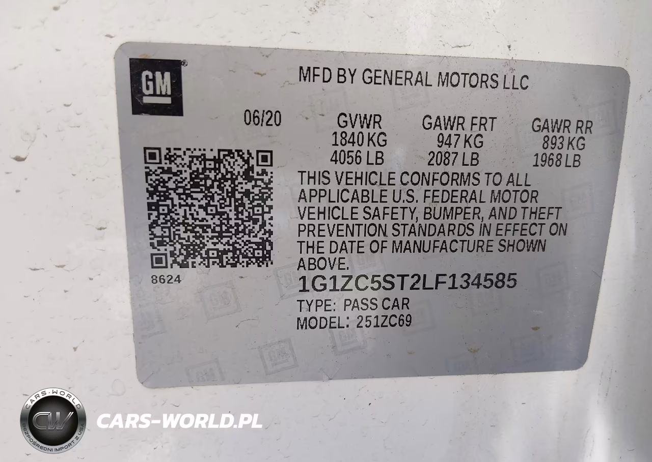 2020 Chevrolet Malibu Fwd 1Fl VIN:1G1ZC5ST2LF134585 - 9
