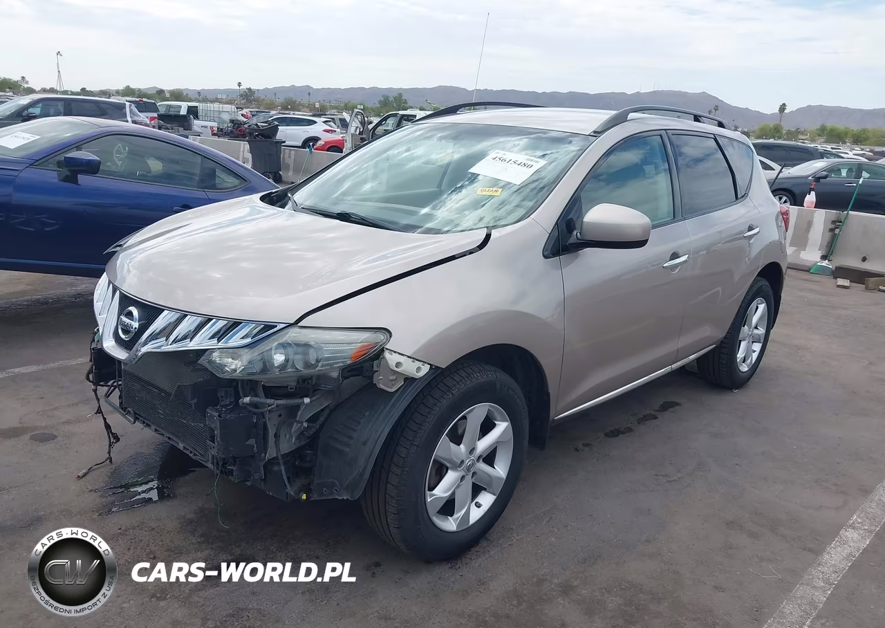 2009 Nissan Murano Sl VIN:JN8AZ18U79W020140 - 2