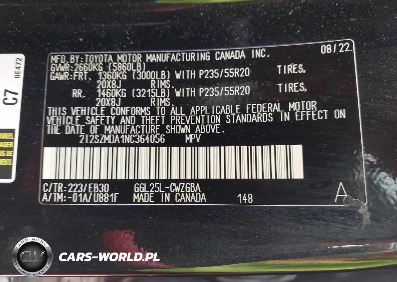2022 Lexus Rx 350 F Sport Appearance VIN:2T2SZMDA1NC364056 - 9