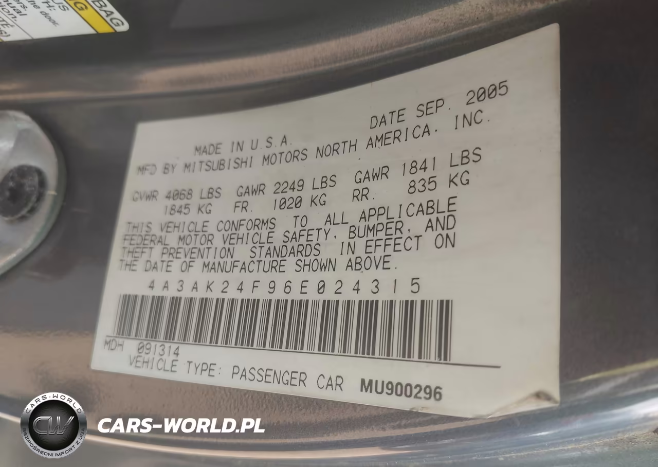 2006 Mitsubishi Eclipse Gs VIN:4A3AK24F96E024315 - 9