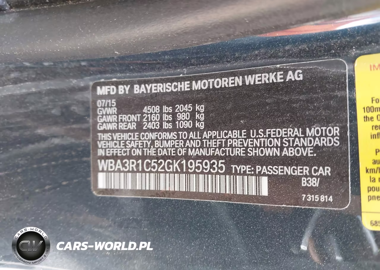 2016 BMW 435I VIN:WBA3R1C52GK195935 - 9