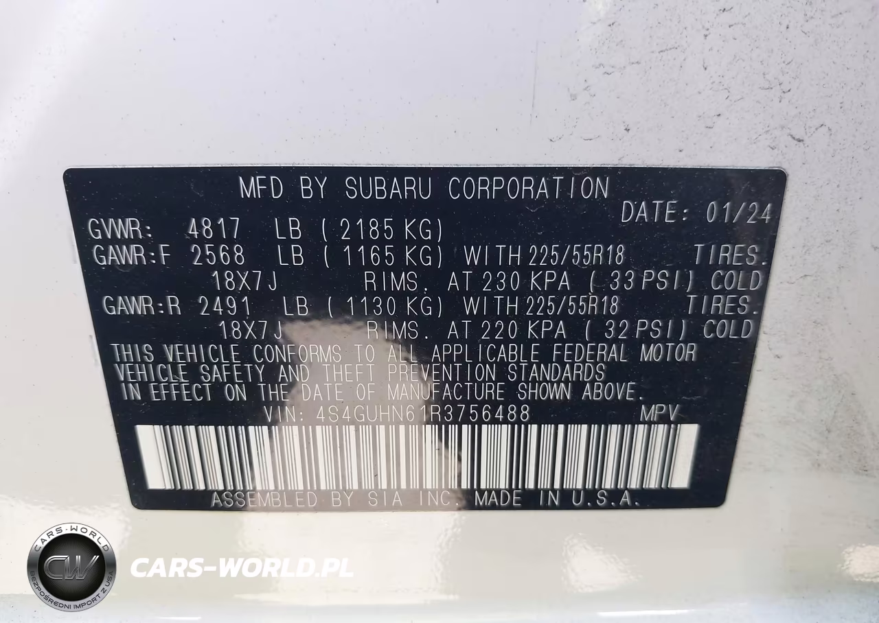 2024 Subaru Crosstrek Limited VIN:4S4GUHN61R3756488 - 9