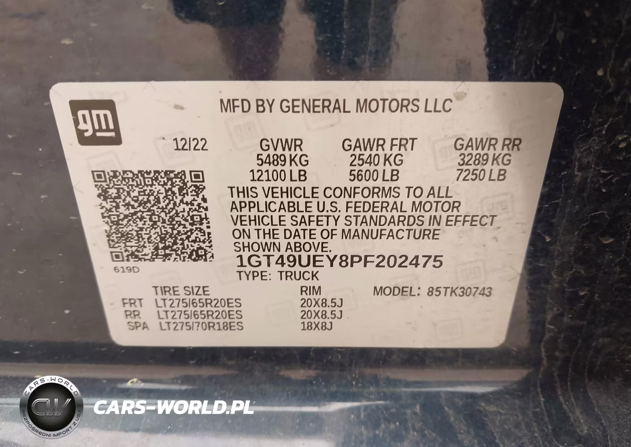 2023 GMC Sierra 3500Hd 4Wd Standard Bed Slt VIN:1GT49UEY8PF202475 - 8