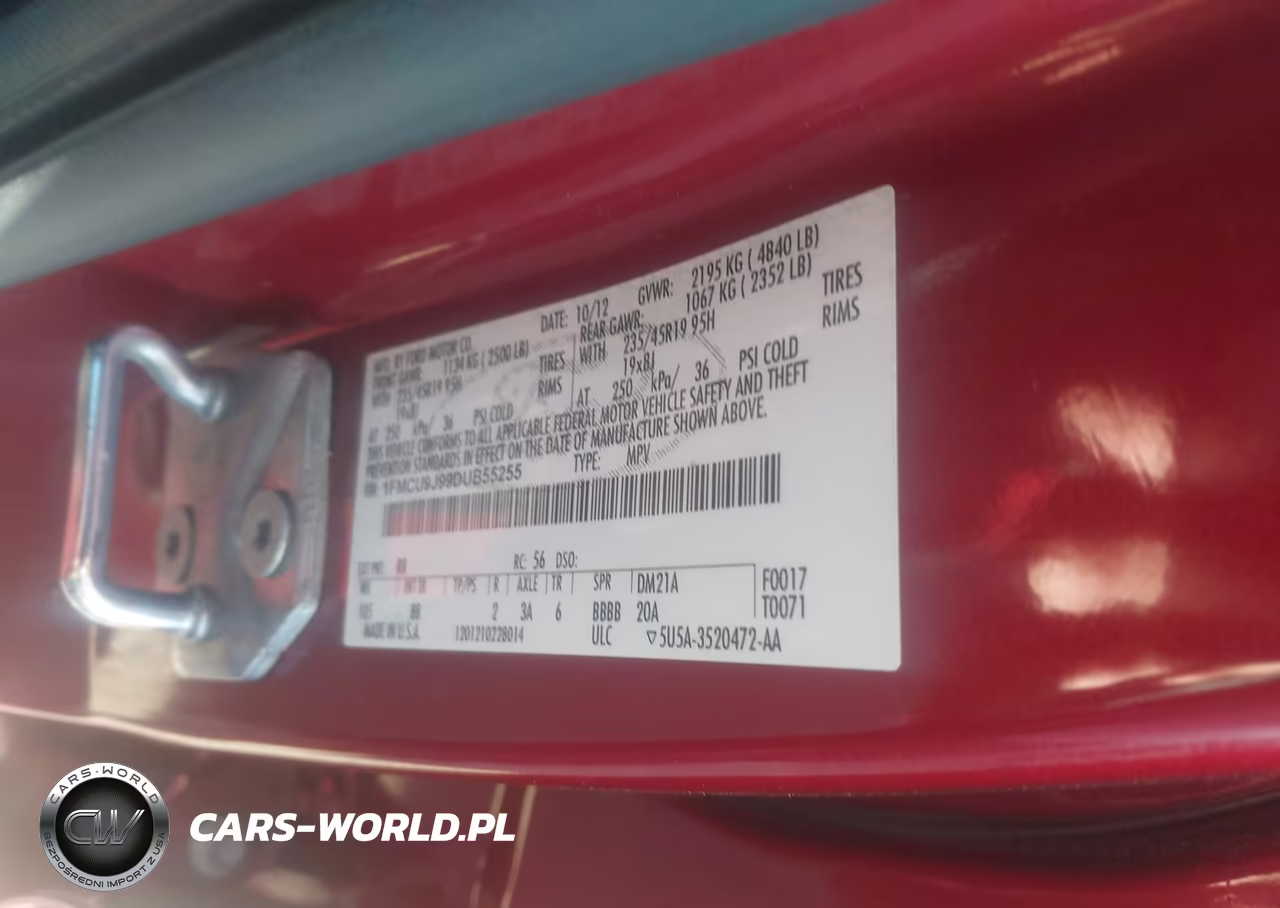 2013 Ford Escape Titanium VIN:1FMCU9J99DUB55255 - 9