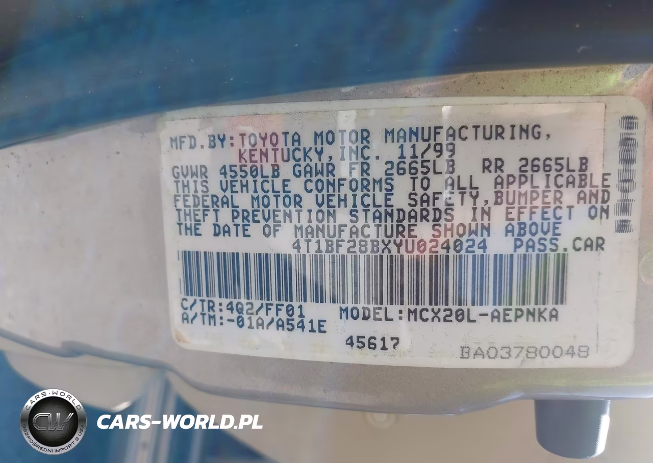 2000 Toyota Avalon Xl VIN:4T1BF28BXYU024024 - 9