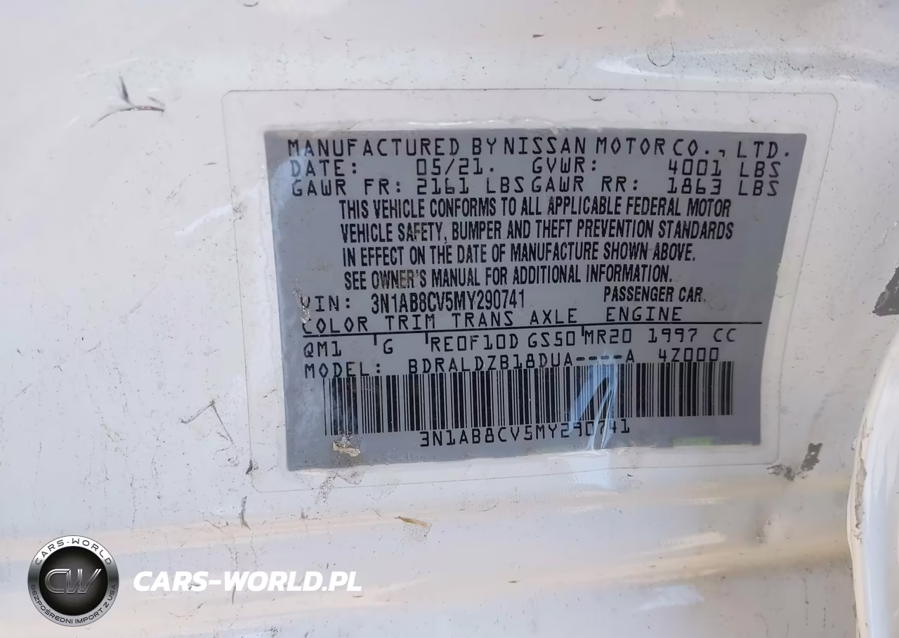 2021 Nissan Sentra Sv Xtronic Cvt VIN:3N1AB8CV5MY290741 - 9