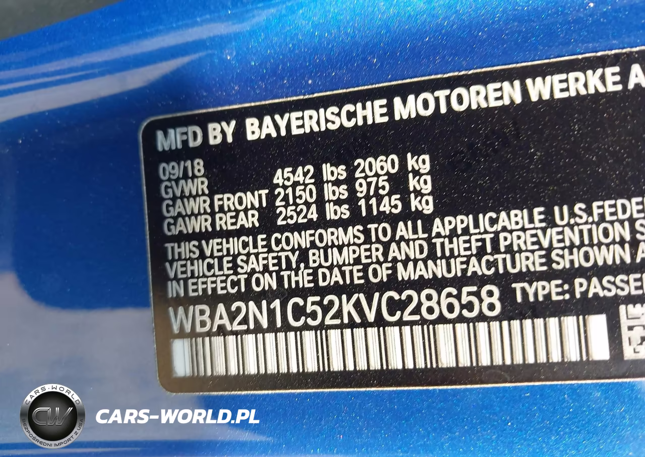 2019 BMW M240I VIN:WBA2N1C52KVC28658 - 9