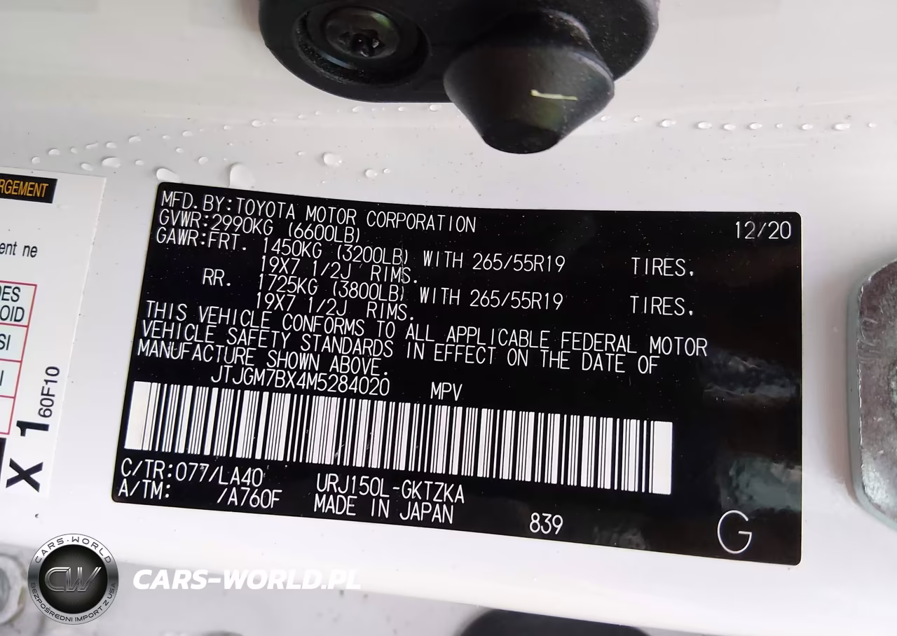 2021 Lexus Gx 460 Luxury VIN:JTJGM7BX4M5284020 - 9