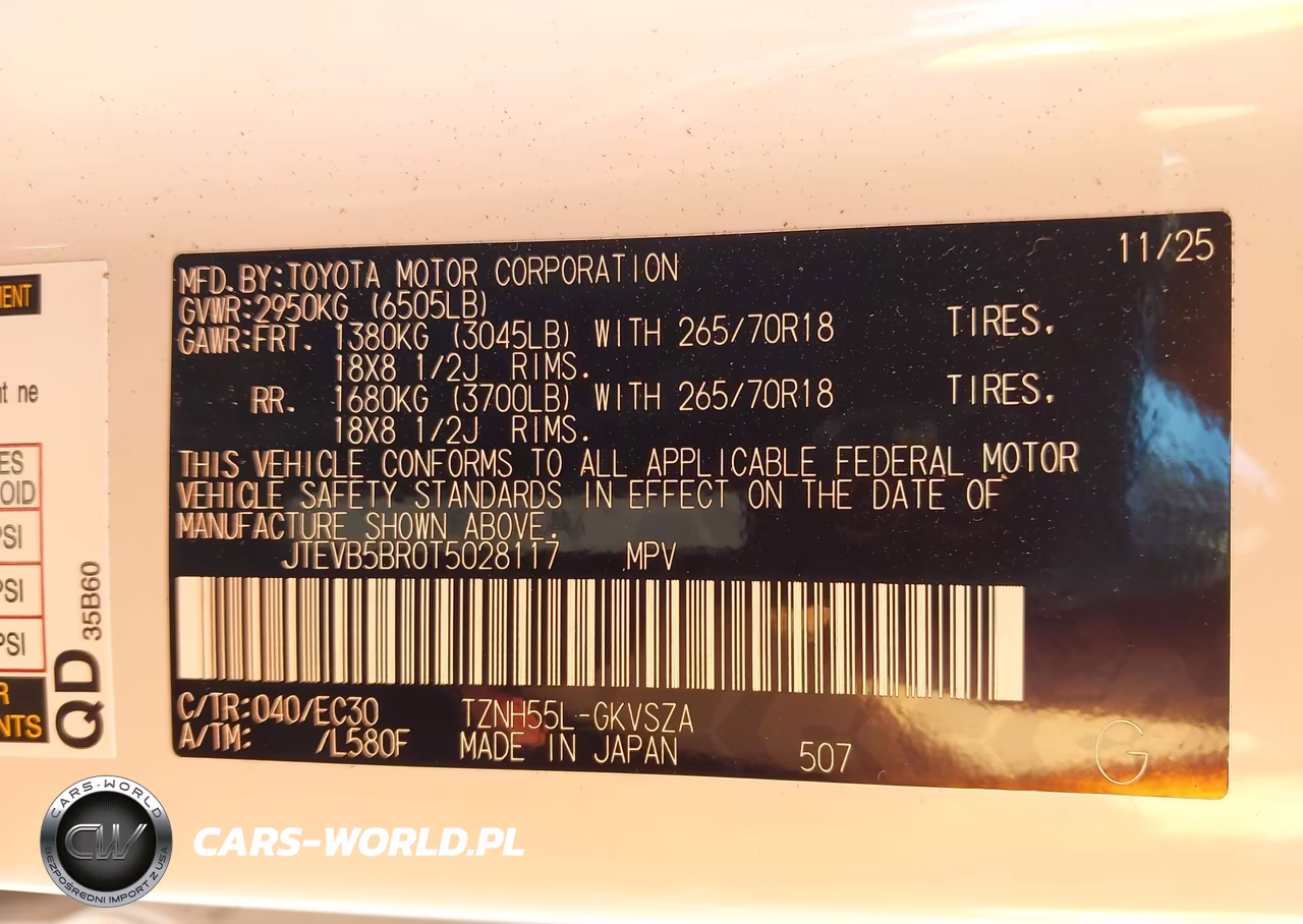 2026 Toyota 4Runner Hybrid Trd Pro VIN:JTEVB5BR0T5028117 - 9