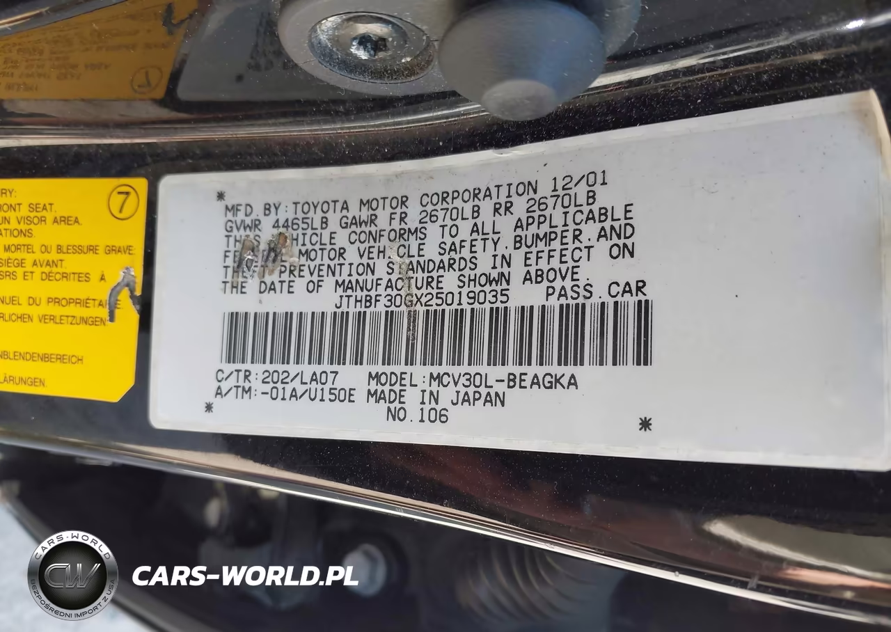 2002 Lexus Es 300 VIN:JTHBF30GX25019035 - 8