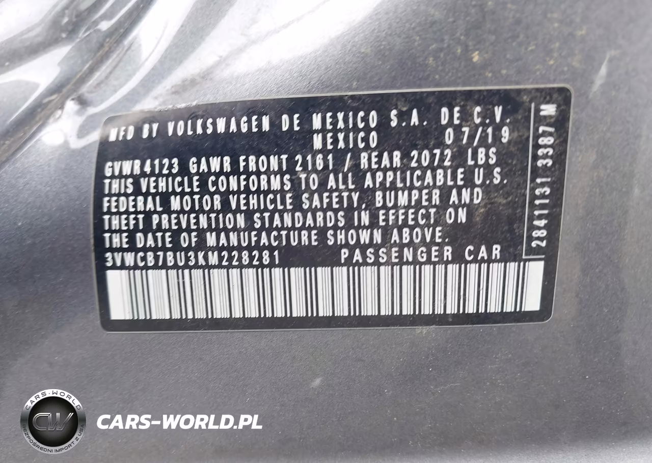 2019 Volkswagen Jetta 1.4T R-Line-1.4T S-1.4T Se VIN:3VWCB7BU3KM228281 - 9