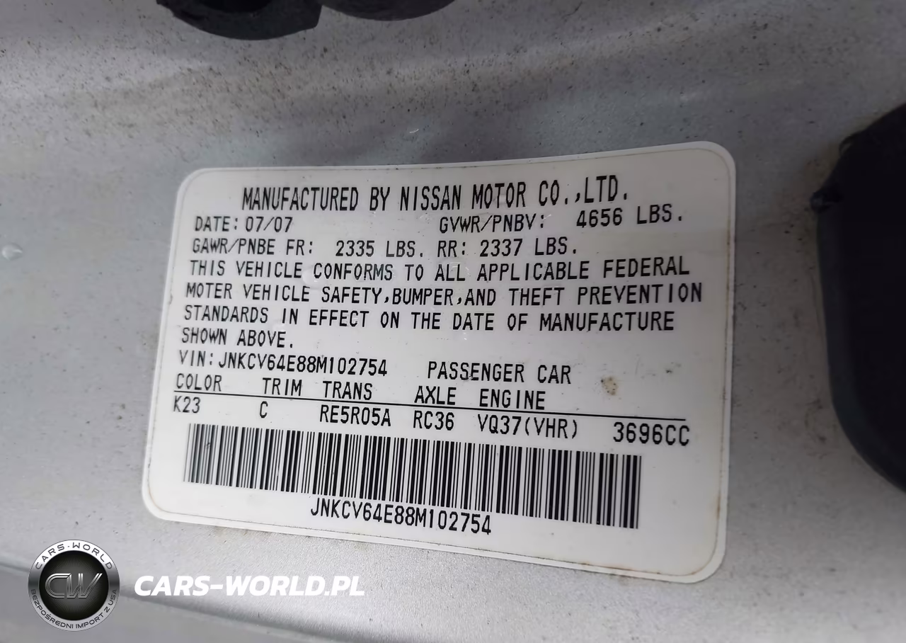 2008 Infiniti G37 Journey VIN:JNKCV64E88M102754 - 9