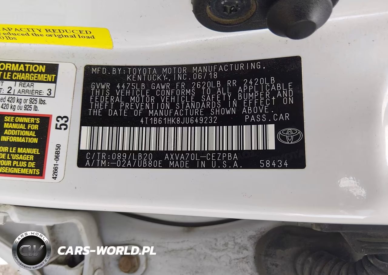 2018 Toyota Camry Xse VIN:4T1B61HK8JU649232 - 9