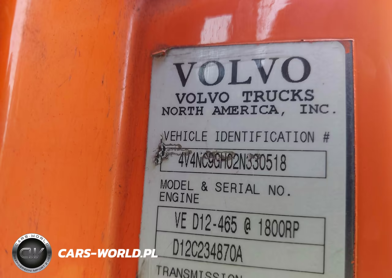 2002 Volvo Vn VIN:4V4NC9GH02N330518 - 8
