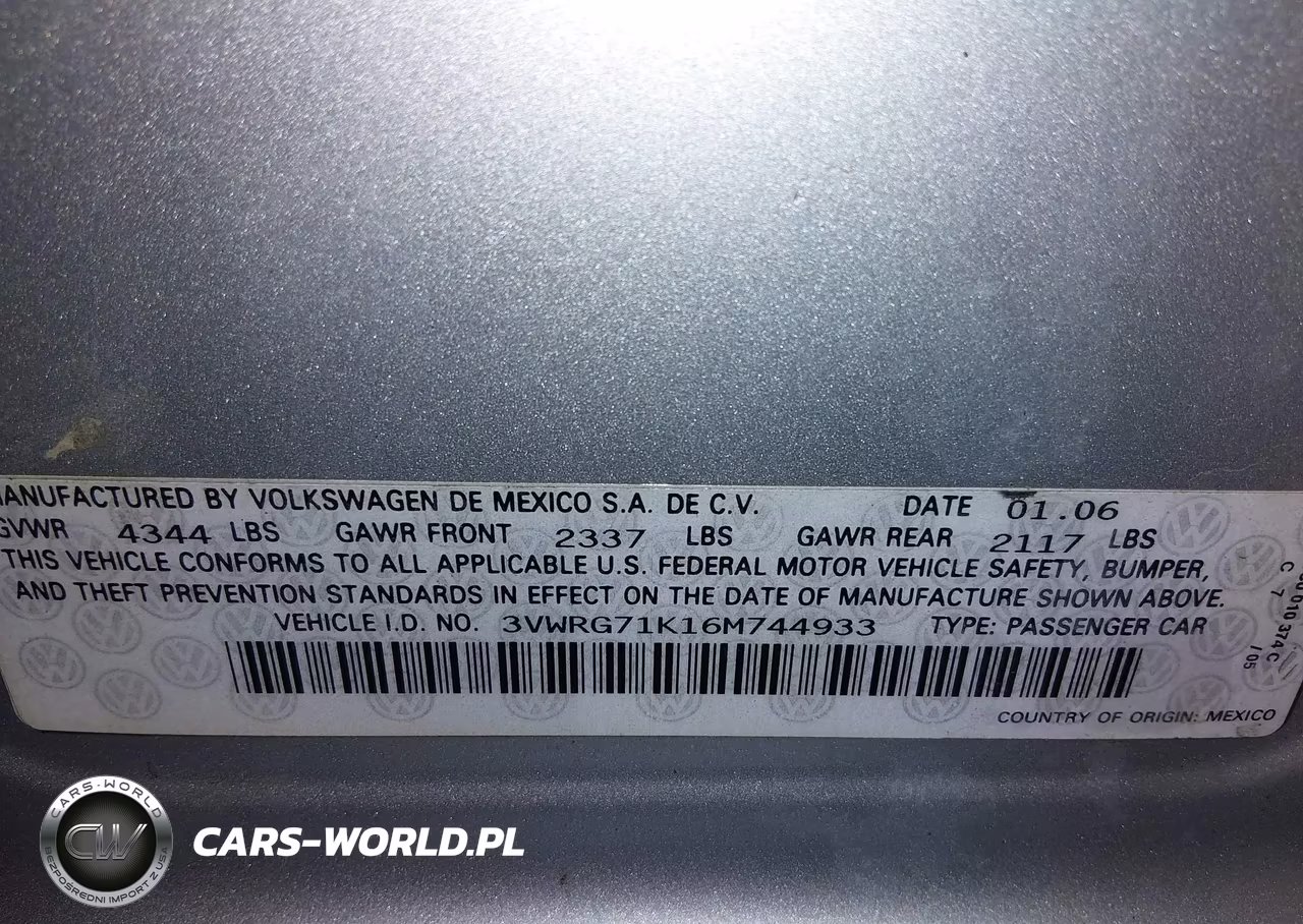 2006 Volkswagen Jetta 2.5 VIN:3VWRG71K16M744933 - 9