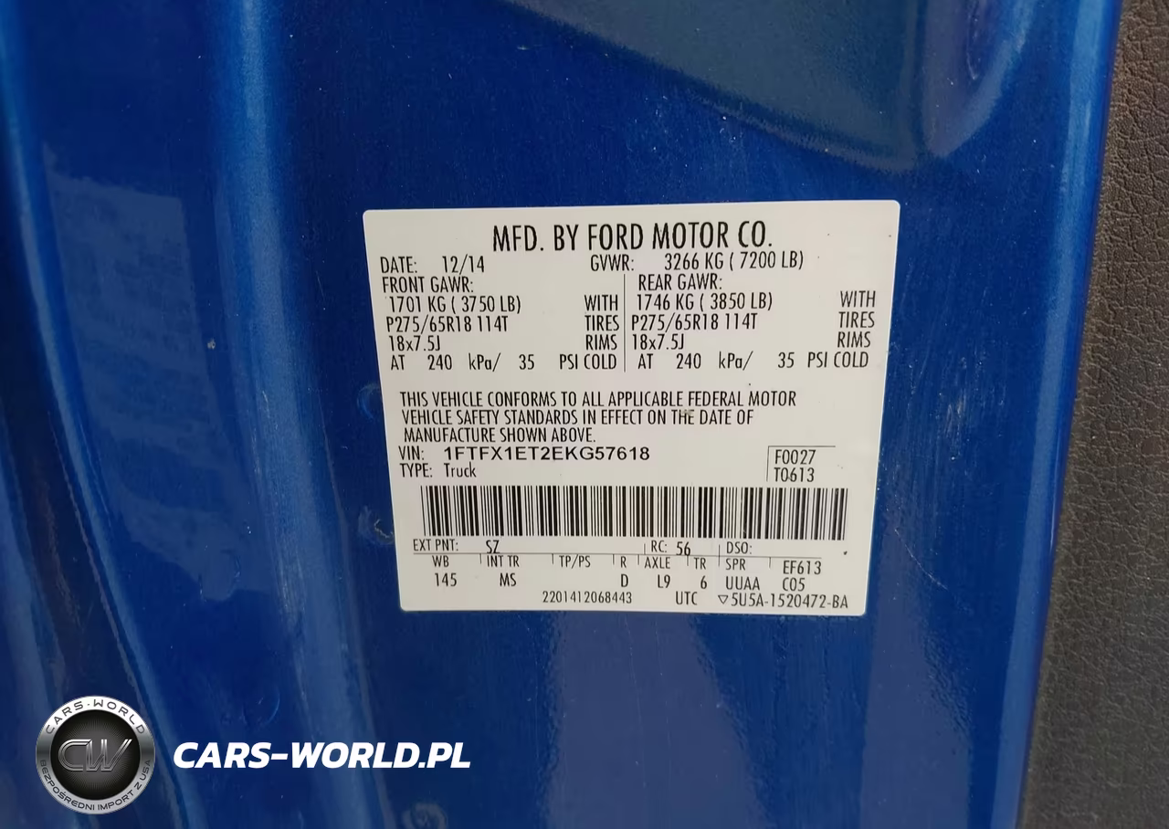 2014 Ford F-150 Fx4-Lariat-Xl-Xlt VIN:1FTFX1ET2EKG57618 - 9