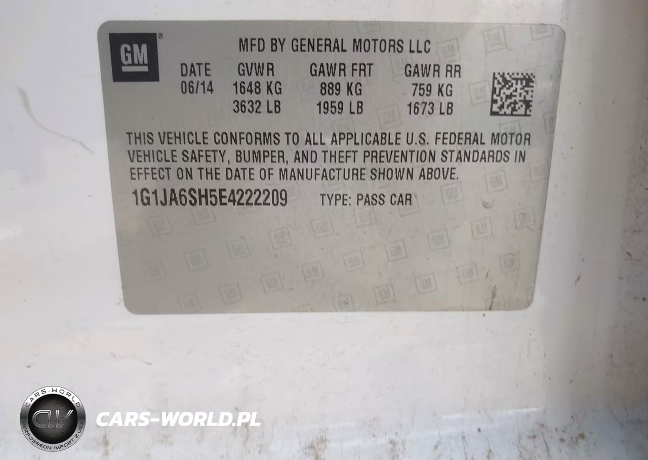 2014 Chevrolet Sonic Ls Auto VIN:1G1JA6SH5E4222209 - 9