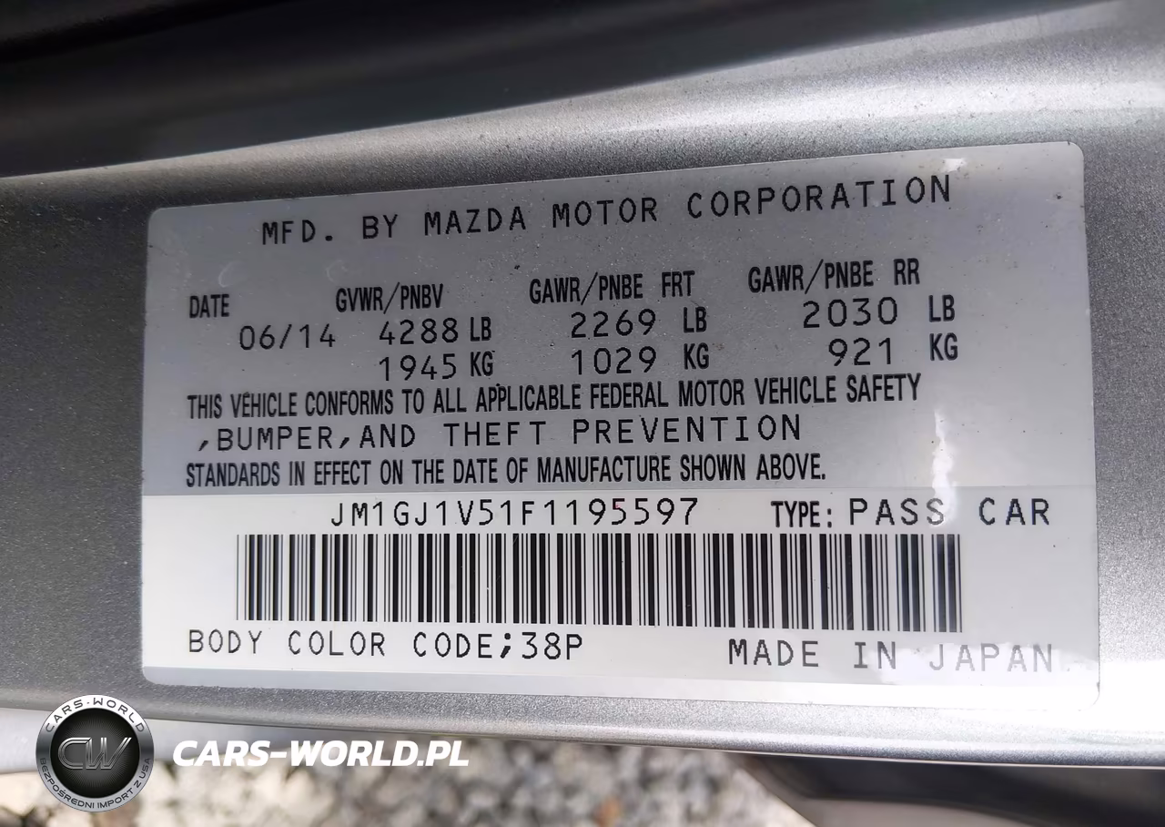 2015 Mazda Mazda6 I Touring VIN:JM1GJ1V51F1195597 - 9