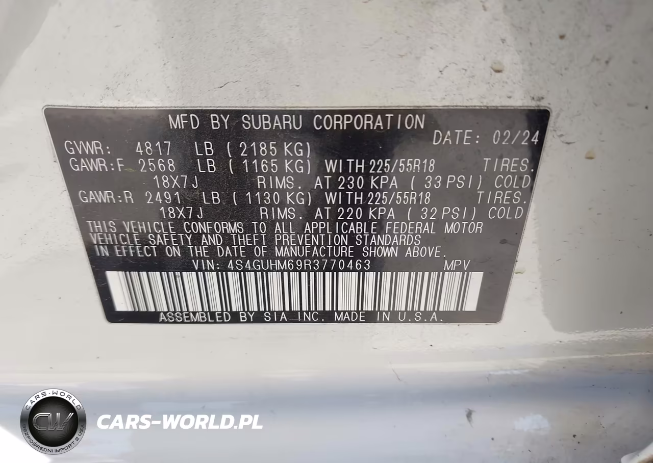 2024 Subaru Crosstrek Limited VIN:4S4GUHM69R3770463 - 9