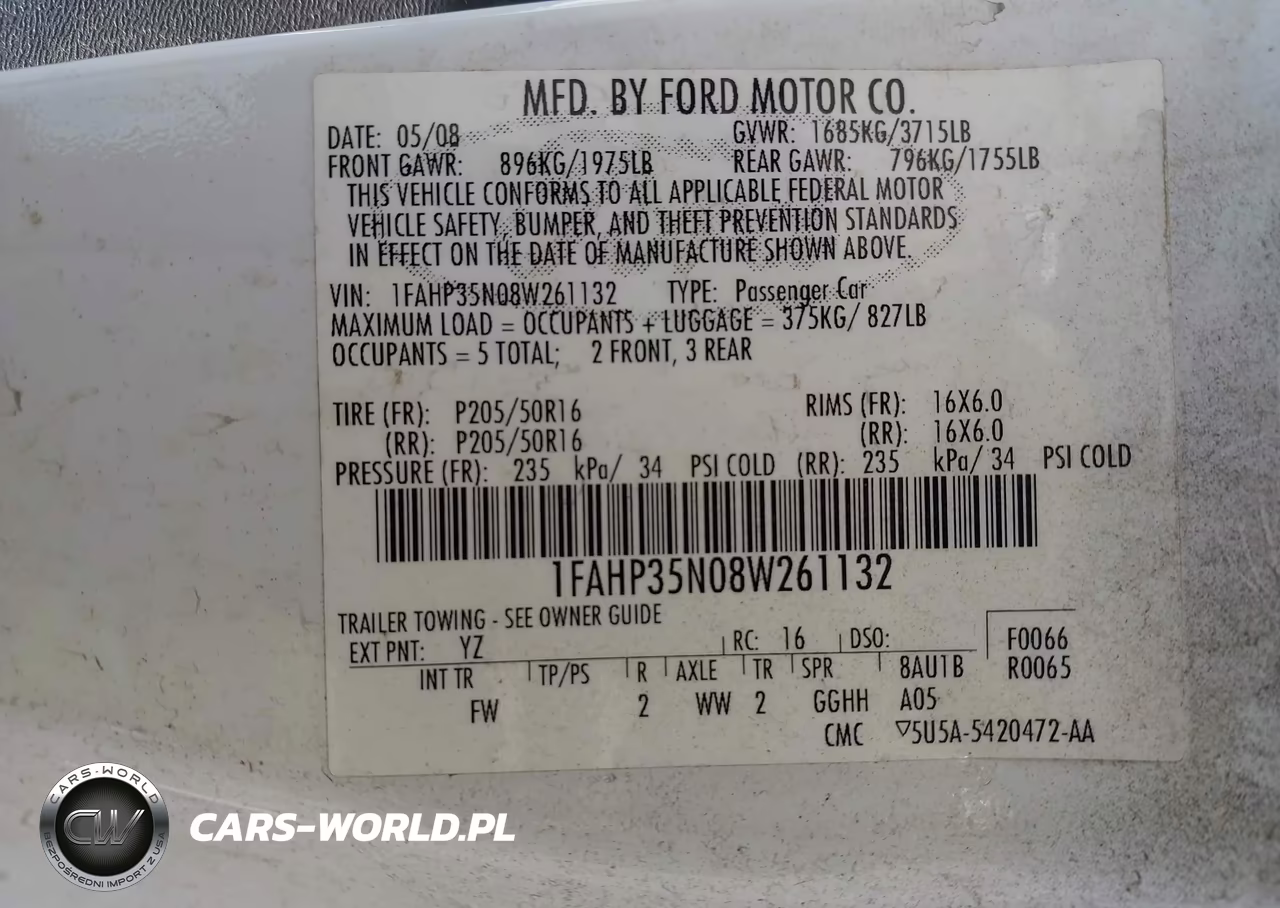2008 Ford Focus Se-Ses VIN:1FAHP35N08W261132 - 9
