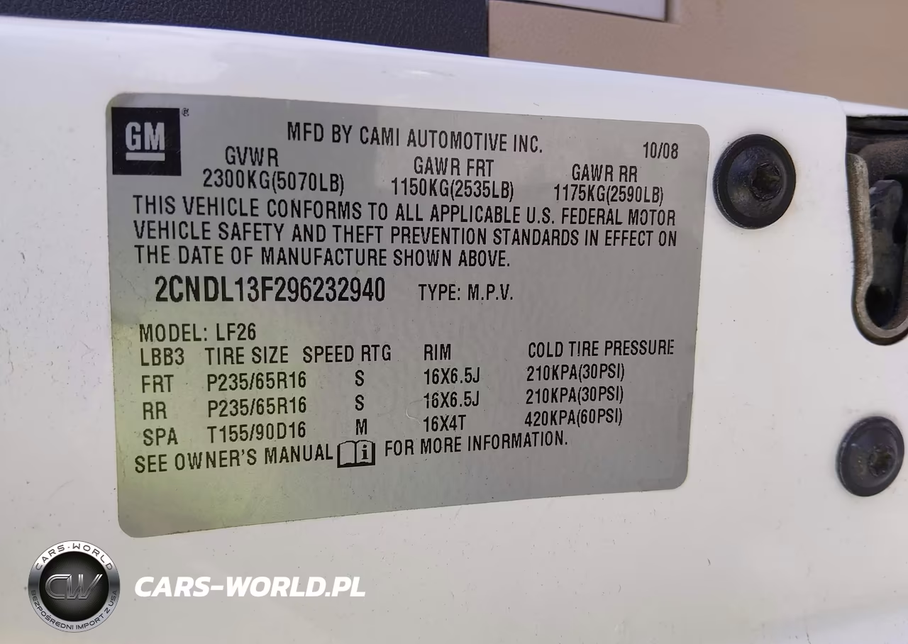 2009 Chevrolet Equinox Ls VIN:2CNDL13F296232940 - 9