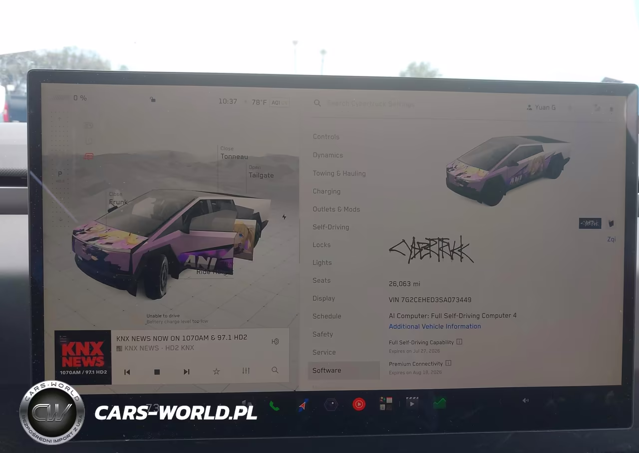 2025 Tesla Cybertruck All-Wheel Drive VIN:7G2CEHED3SA073449 - 7