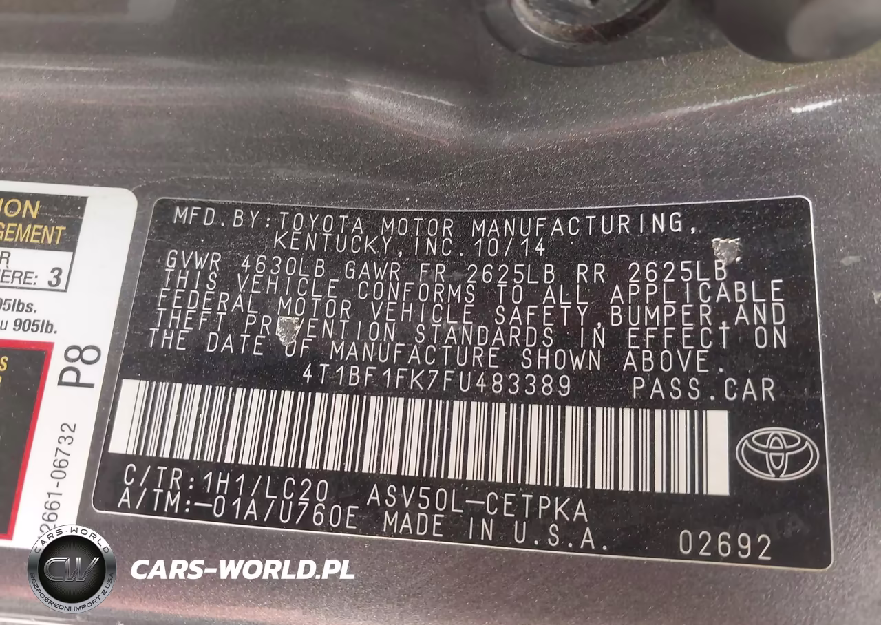 2015 Toyota Camry Xse VIN:4T1BF1FK7FU483389 - 9