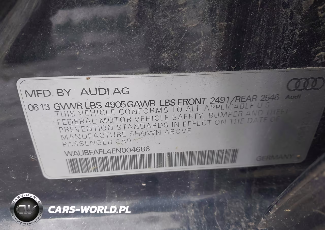 2014 Audi A4 2.0T Premium VIN:WAUBFAFL4EN004686 - 9