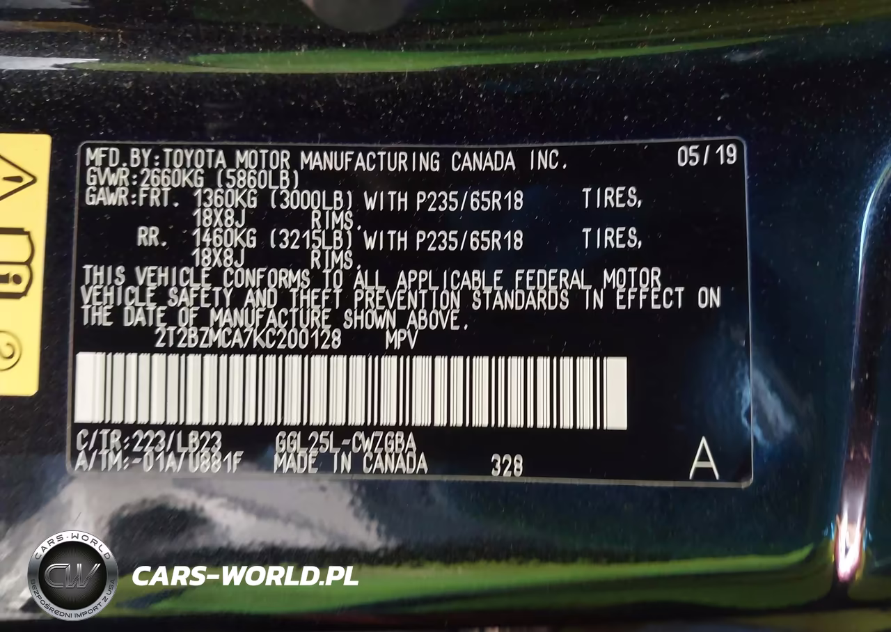 2019 Lexus Rx 350 VIN:2T2BZMCA7KC200128 - 9