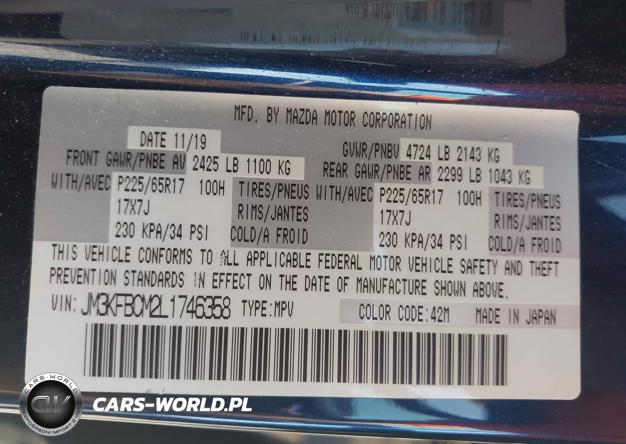 2020 Mazda Cx-5 Touring VIN:JM3KFBCM2L1746358 - 9
