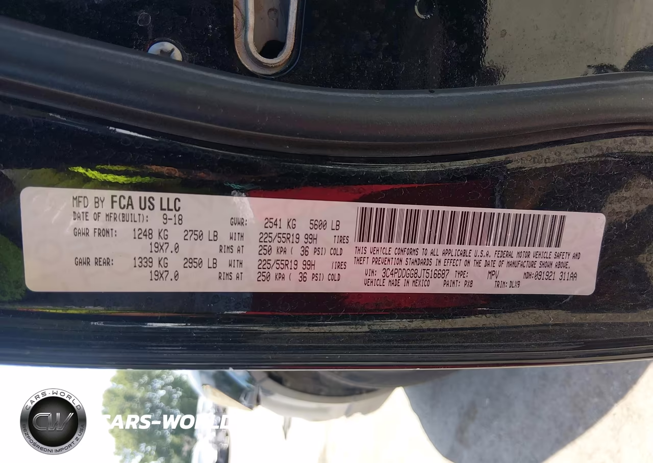 2018 Dodge Journey Crossroad Awd VIN:3C4PDDGG8JT516687 - 9