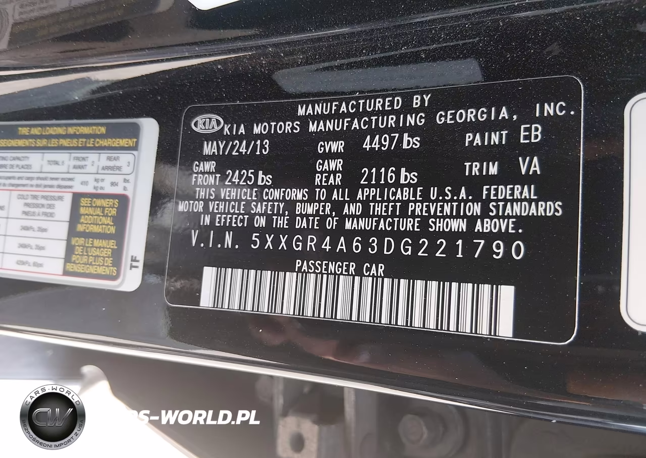 2013 Kia Optima Sx VIN:5XXGR4A63DG221790 - 9