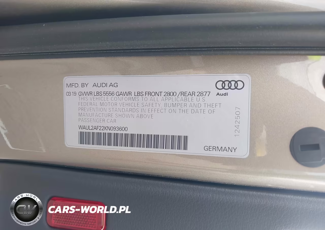 2019 Audi A6 55 Premium VIN:WAUL2AF22KN093600 - 9