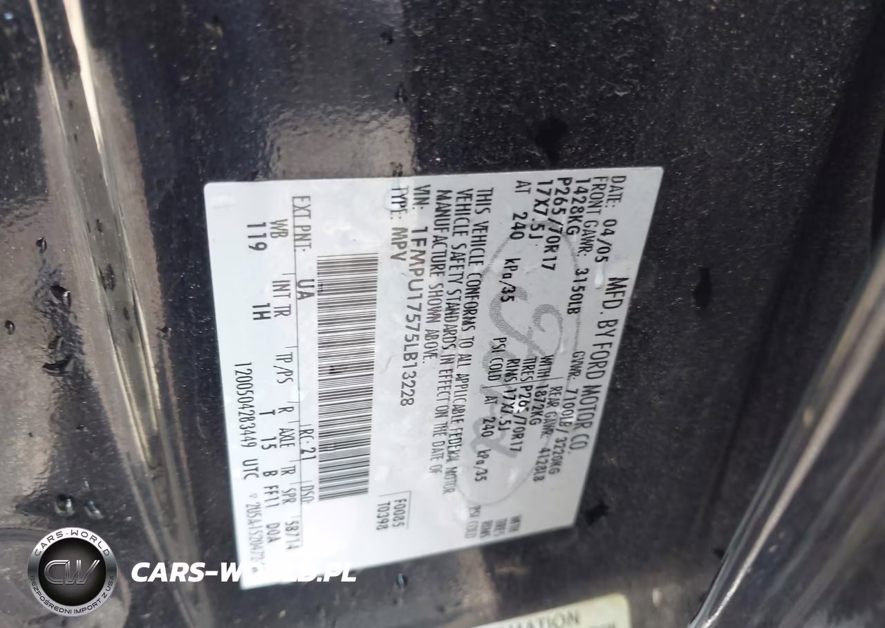 2005 Ford Expedition Eddie Bauer-King Ranch VIN:1FMPU17575LB13228 - 9