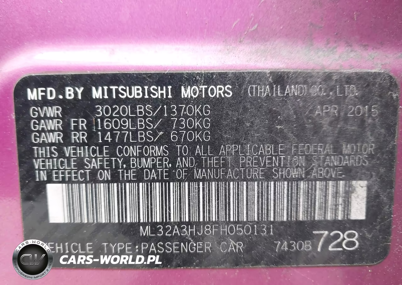 2015 Mitsubishi Mirage De VIN:ML32A3HJ8FH050131 - 9