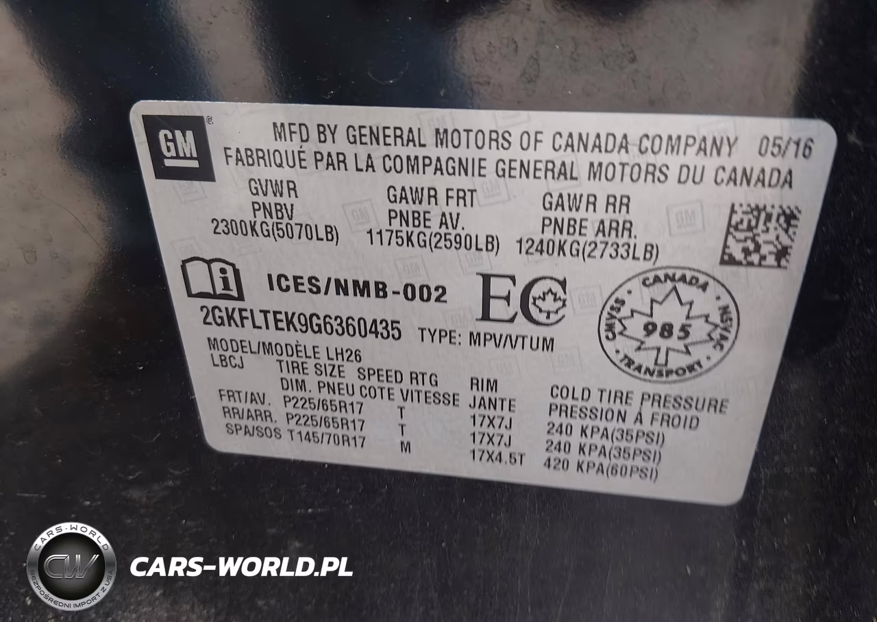 2016 GMC Terrain Sle-2 VIN:2GKFLTEK9G6360435 - 9