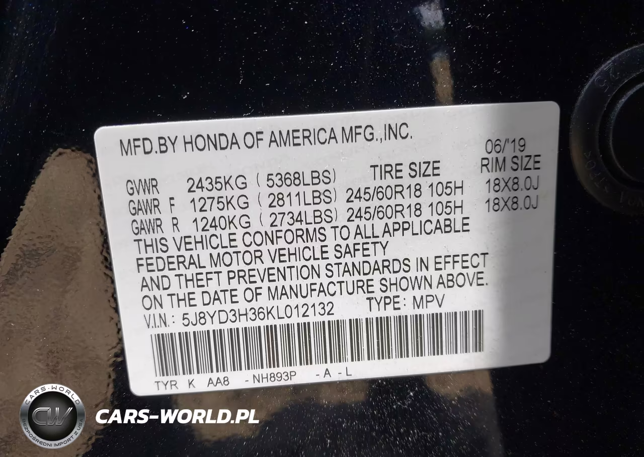 2019 Acura Mdx Standard VIN:5J8YD3H36KL012132 - 9