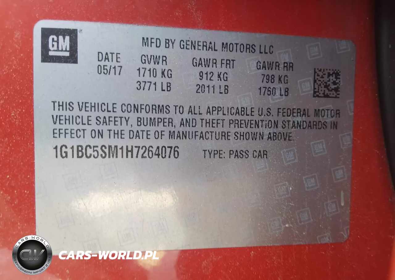 2017 Chevrolet Cruze Ls Auto VIN:1G1BC5SM1H7264076 - 9
